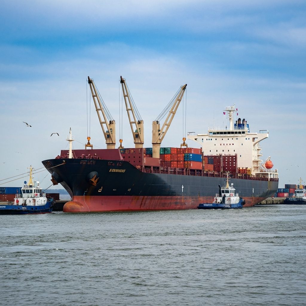 Maritime operations at Baltic Sea port